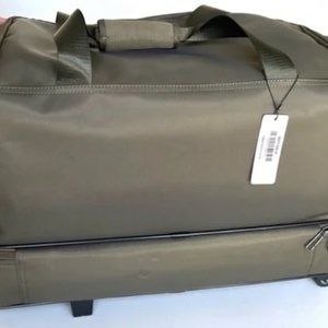Simply Noelle Mens Large Olive Green Rolling Luggage Bag
